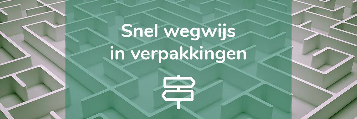 Overzicht van alle verpakkingsmaterialen