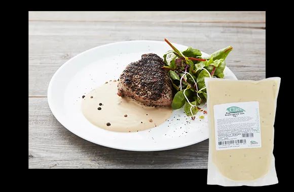 Groene peperroomsaus Claes-huismerk