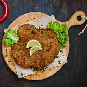 Een pletter voor een escalope of cordon bleu