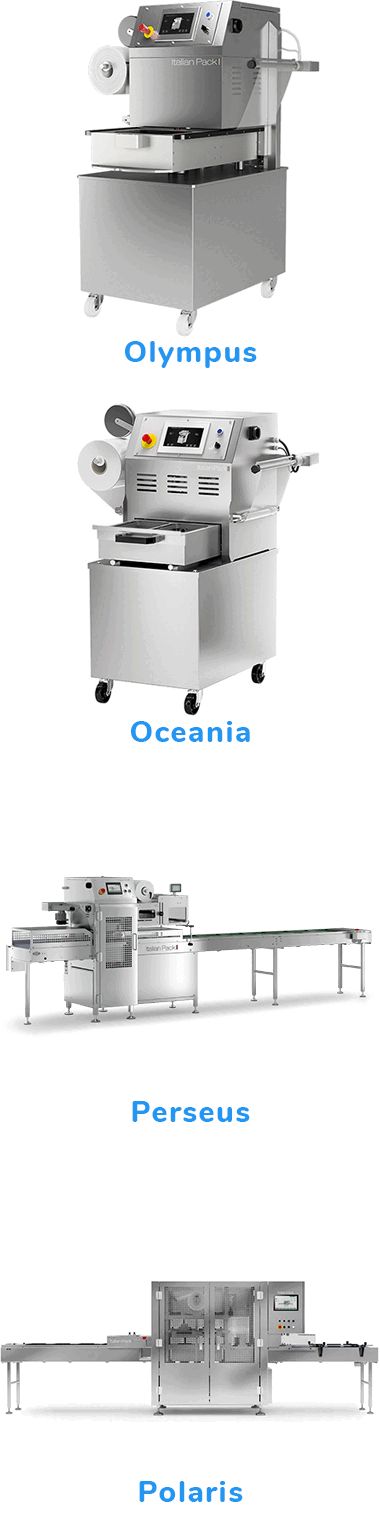 Verpakkingstoestellen Italian Pack met skin vac optie