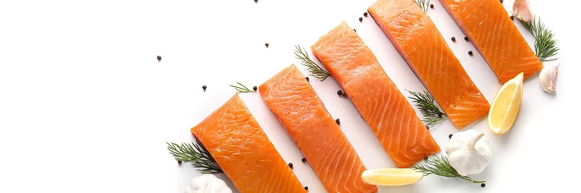 Perfect versneden zalm met een portionneermachine