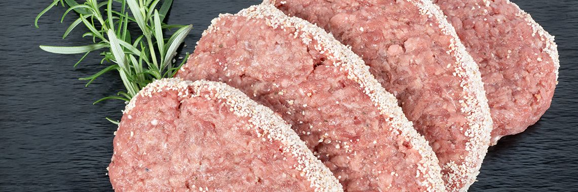 Een rundhamburger met een zachte beet