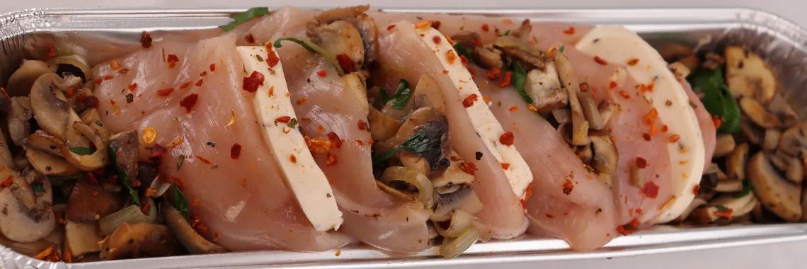 Poulet aux champignons et au stilton: une combinaison parfaite!