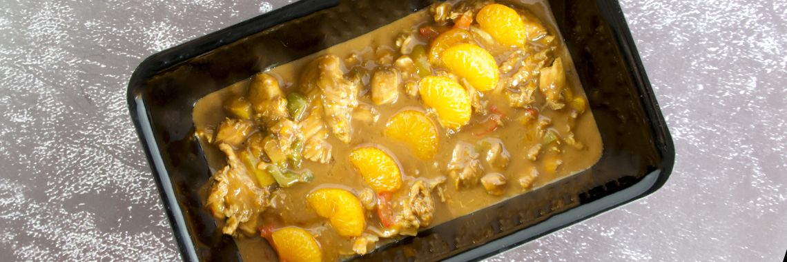 Une touche fruitée complète ce plat