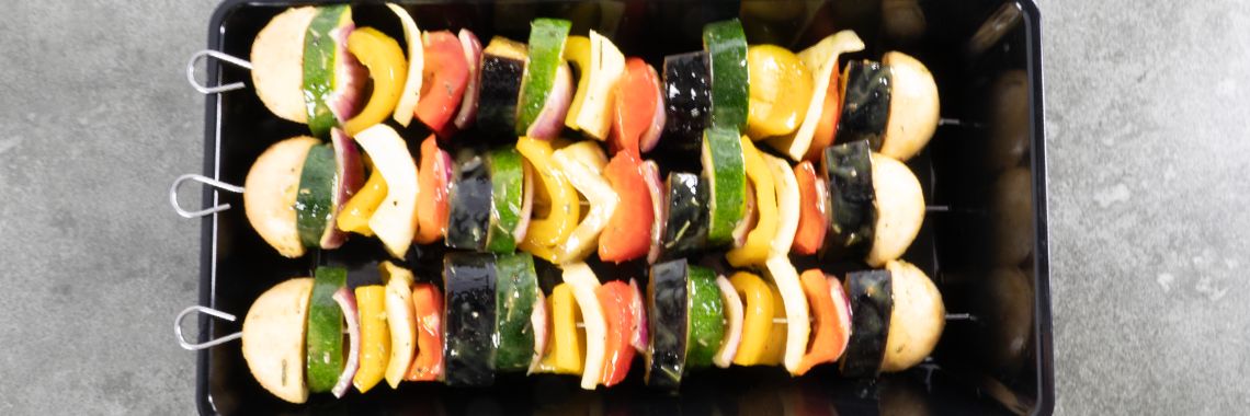 Le veggie sur le barbecue, également fortement recommandé !