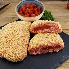 Een lekkere cordon bleu op zijn Amerikaans.