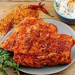 Heerlijk mals gebakken uit de oven of van de barbecue met de lekkere Korean BBQ rub.
