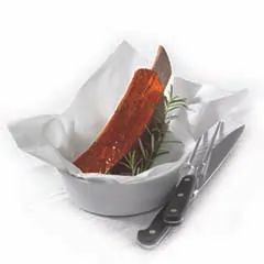Spareribs met honing-rooksmaak.