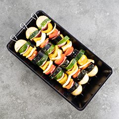 Le veggie sur le barbecue, également fortement recommandé !