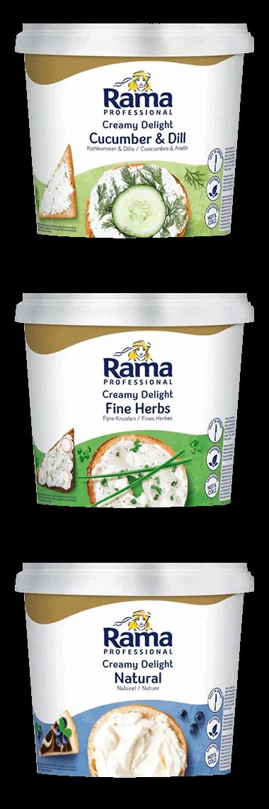 Rama Creamy Delight in 3 smaken bij Claes Distribution