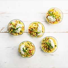 Recept amuse met parelcouscous